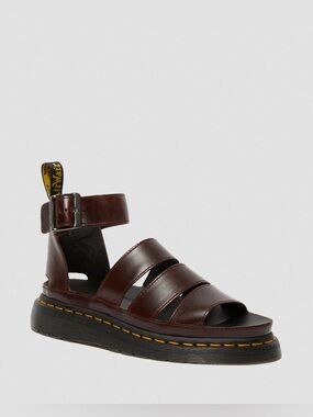 RARE Dr. Martens Clarissa II Gladiator Brown Brando Leather Strap Sandals US8
